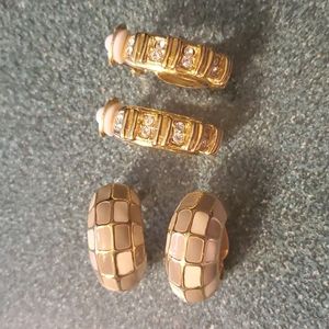 Vintage clip earrings